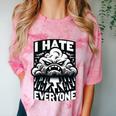 I Hate Everyone Introvert Anti-Social Dark Humor Comfort Color Blast T-Shirt Clay I Hate Everyone Introvert Anti-Social Dark Humor Comfort Color Blast T-Shirt Clay