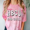HBCU And Chill Support Alumni Graduation Education Comfort Color Blast T-Shirt Clay