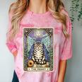 The Hermit Cat Tarot Card Introvert By Georgi Comfort Color Blast T-Shirt Clay