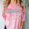 Homebody Club Checkerboard Introvert Self Growth Work Home Comfort Color Blast T-Shirt Clay