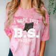 I Hope This BS Pays Off Graduation Bachelors Degree Comfort Color Blast T-Shirt Clay