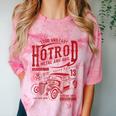 Hotrod Car Automotive Nostalgia Distressed Retro Comfort Color Blast T-Shirt Clay