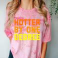Hotter By One Degree Graduation Shirt College Major Graduate Comfort Color Blast T-Shirt Clay