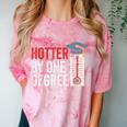 Hotter By One Degree Phd MBA College Graduation Comfort Color Blast T-Shirt Clay