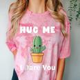 Hug Me I Dare You Introvert Cactus Tee Comfort Color Blast T-Shirt Clay