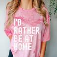 I'd Rather Be At Home Antisocial Introvert Tee Comfort Color Blast T-Shirt Clay