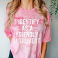 I Identify As Friendly Introvert Humor Joke Sarcastic Comfort Color Blast T-Shirt Clay I Identify As Friendly Introvert Humor Joke Sarcastic Comfort Color Blast T-Shirt Clay