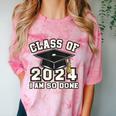 I'm Done With Class Of 2024 Graduation Done Class Of 2024 Comfort Color Blast T-Shirt Clay