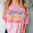 I'm Fluent In Silence And Eye-Rolls Introverts Comfort Color Blast T-Shirt Clay