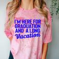 I'm Here For Graduation School Class Senior 2024 Comfort Color Blast T-Shirt Clay