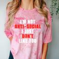 I'm Not Antisocial I Just Don't Like You Introvert Comfort Color Blast T-Shirt Clay I'm Not Antisocial I Just Don't Like You Introvert Comfort Color Blast T-Shirt Clay