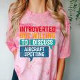 Introvert Aircraft Spotting Lovers Men & Women Comfort Color Blast T-Shirt Clay