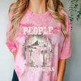 Introvert Bigfoot People Not A Big Fan Dad Joke Comfort Color Blast T-Shirt Clay