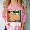 Introvert Capybara Rodent Animal Lover Antisocial Retro Comfort Color Blast T-Shirt Clay Introvert Capybara Rodent Animal Lover Antisocial Retro Comfort Color Blast T-Shirt Clay