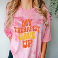 Introvert Humor My Therapist Gave Up Sarcastic Comfort Color Blast T-Shirt Clay Introvert Humor My Therapist Gave Up Sarcastic Comfort Color Blast T-Shirt Clay