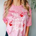 This Introvert Loves Jesus Religious Red Hearts Graphic Comfort Color Blast T-Shirt Clay This Introvert Loves Jesus Religious Red Hearts Graphic Comfort Color Blast T-Shirt Clay