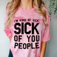Introvert Men Women Sarcastic Saying Sick Of People Comfort Color Blast T-Shirt Clay Introvert Men Women Sarcastic Saying Sick Of People Comfort Color Blast T-Shirt Clay