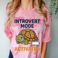 Introvert Mode Activated Low Social Battery Box Turtle Comfort Color Blast T-Shirt Clay Introvert Mode Activated Low Social Battery Box Turtle Comfort Color Blast T-Shirt Clay