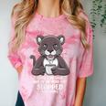 Introvert Panther And Coffee Lovers Comfort Color Blast T-Shirt Clay