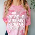 Introvert Quiet People Are My Kind Of People Comfort Color Blast T-Shirt Clay