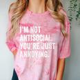Introvert Quote Snarky Comfort Color Blast T-Shirt Clay