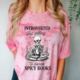 Introvert Read Spicy Books Lover Bookworm Skeleton Reading Comfort Color Blast T-Shirt Clay Introvert Read Spicy Books Lover Bookworm Skeleton Reading Comfort Color Blast T-Shirt Clay