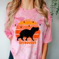 Introvert Retro Sunset Capybara Tee Comfort Color Blast T-Shirt Clay Introvert Retro Sunset Capybara Tee Comfort Color Blast T-Shirt Clay