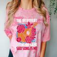 Introvert Singers Singing Sad Song Classical Music Lovers Comfort Color Blast T-Shirt Clay