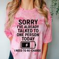 Introvert Sorry I’Ve Already Talked To One Person Today Comfort Color Blast T-Shirt Clay Introvert Sorry I’Ve Already Talked To One Person Today Comfort Color Blast T-Shirt Clay