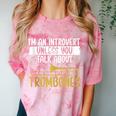 Im An Introvert Unless You Talk About Trombone Comfort Color Blast T-Shirt Clay Im An Introvert Unless You Talk About Trombone Comfort Color Blast T-Shirt Clay