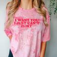 Introvert Valentines Day I Want You I Just Can't Flirt Comfort Color Blast T-Shirt Clay