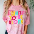 Introvert I Want To Be Alone Retro Wavy Comfort Color Blast T-Shirt Clay