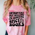 Introvert But Willing To Discuss Spicy Books Comfort Color Blast T-Shirt Clay Introvert But Willing To Discuss Spicy Books Comfort Color Blast T-Shirt Clay