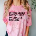 Introvert But Willing Ecology Ecologist Ecology Lover Comfort Color Blast T-Shirt Clay