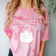 Introvert But Willing To Talk About Cats Comfort Color Blast T-Shirt Clay Introvert But Willing To Talk About Cats Comfort Color Blast T-Shirt Clay