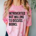 Introverted Bookworm Books Introvert Comfort Color Blast T-Shirt Clay