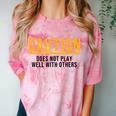 Introverted Does Not Play Well Competitive Athletic Comfort Color Blast T-Shirt Clay