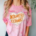 Introverted Extrovert People Hater Calm Peace Lover Comfort Color Blast T-Shirt Clay