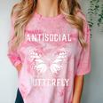 Introverted Introvert Antisocial Butterfly Comfort Color Blast T-Shirt Clay Introverted Introvert Antisocial Butterfly Comfort Color Blast T-Shirt Clay