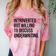 Introverted Underwriter Underwriting Introvert Comfort Color Blast T-Shirt Clay Introverted Underwriter Underwriting Introvert Comfort Color Blast T-Shirt Clay