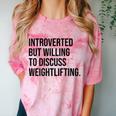 Introverted Weightlifter Gym Weightlifting Introvert Comfort Color Blast T-Shirt Clay Introverted Weightlifter Gym Weightlifting Introvert Comfort Color Blast T-Shirt Clay