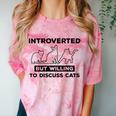 Introverted But Willing To Discuss Cats Introvert Shy Comfort Color Blast T-Shirt Clay Introverted But Willing To Discuss Cats Introvert Shy Comfort Color Blast T-Shirt Clay