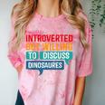 Introverted But Willing To Discuss Dinosaures Comfort Color Blast T-Shirt Clay Introverted But Willing To Discuss Dinosaures Comfort Color Blast T-Shirt Clay