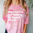 Introverted But Willing To Discuss Foxes Introvert Comfort Color Blast T-Shirt Clay Introverted But Willing To Discuss Foxes Introvert Comfort Color Blast T-Shirt Clay