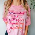Introverted Willing To Discuss Papitese Introvert Comfort Color Blast T-Shirt Clay Introverted Willing To Discuss Papitese Introvert Comfort Color Blast T-Shirt Clay