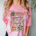 Introverted But Willing To Discuss Plants Botanical Comfort Color Blast T-Shirt Clay