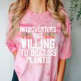 Introverted But Willing To Discuss Plants Gardening Comfort Color Blast T-Shirt Clay Introverted But Willing To Discuss Plants Gardening Comfort Color Blast T-Shirt Clay
