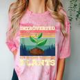 Introverted But Willing To Discuss Plants Comfort Color Blast T-Shirt Clay