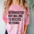 Introverted Yoyo Toy Player Yo-Yo Introvert Comfort Color Blast T-Shirt Clay Introverted Yoyo Toy Player Yo-Yo Introvert Comfort Color Blast T-Shirt Clay