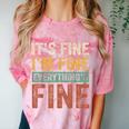 It's Fine I'm Fine Everything Is Fine Meme Introvert Sarcasm Comfort Color Blast T-Shirt Clay It's Fine I'm Fine Everything Is Fine Meme Introvert Sarcasm Comfort Color Blast T-Shirt Clay